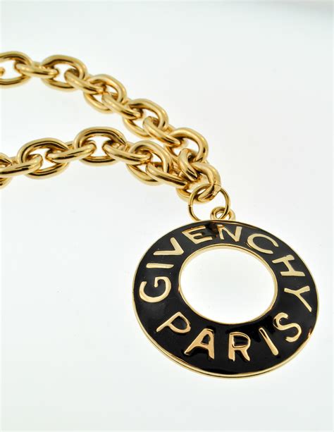 givenchy vintage logos necklace